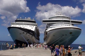 cruise ships in port