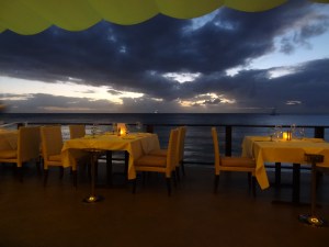 Beautiful water-side, cooly contemporary Cin-Cin. 