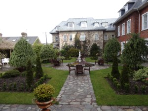 The back garden at Hayfield Manor in Cork. 