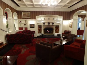 The lounge at Killarney Park Hotel, County Kerry. 