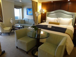 The penthouse suite was beautifully appointed, if stuffed with furniture.