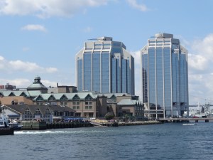 Halifax's waterfront: Historic Properties, the Marriott Hotel and Purdy's Wharf office towers beyond.