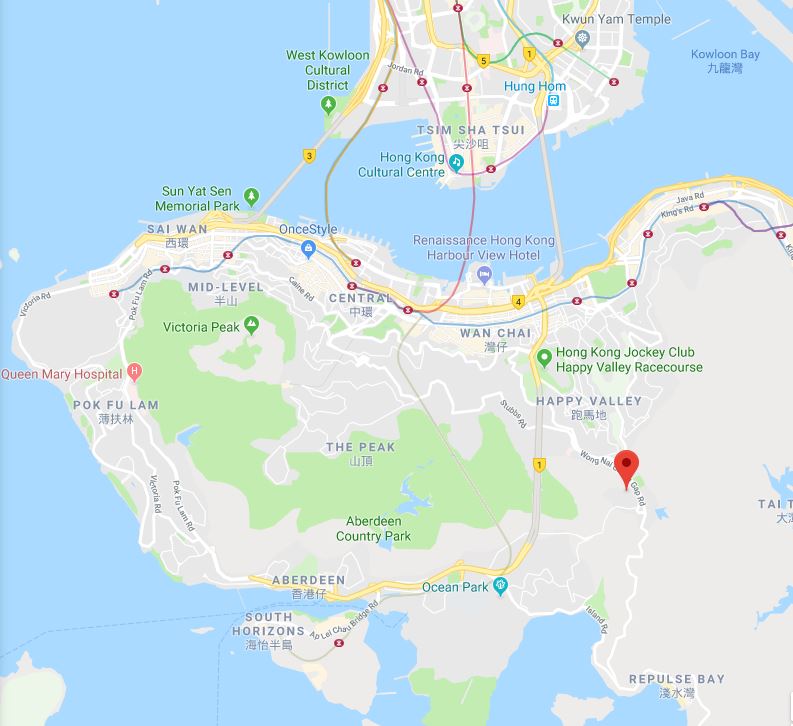 hong kong island map